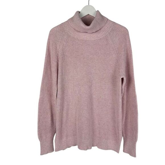 J. Crew Medium Textured turtleneck Pink - Picture 1 of 7